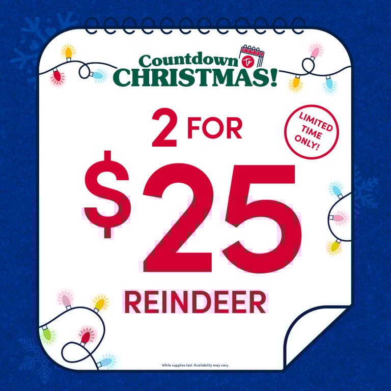 2 FOR $25 REINDEER